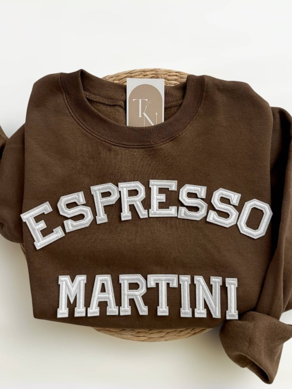 Espresso Martini Sweatshirt Brown NWT